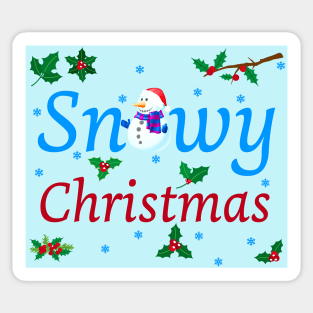 Snowy Christmas Sticker